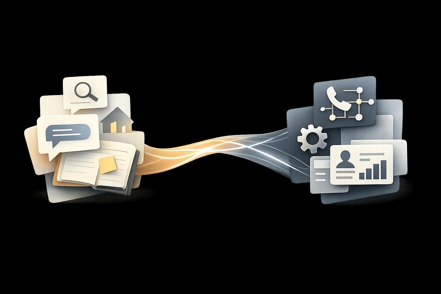 Bridge from Losi work to Nexus operations shown through connected product fragments